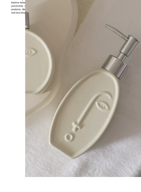 LENYVASEN Iris Ceramic Shower Gel Bottle from LENYVASEN