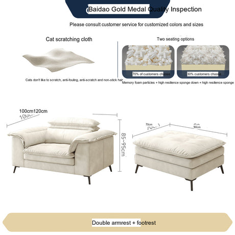 FASATI Jasper Elegant Down-Filled Minimalist Sofa from FASATI