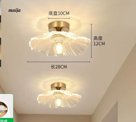 GVG Lotus Leaf Crystal Ceiling Light from GVG