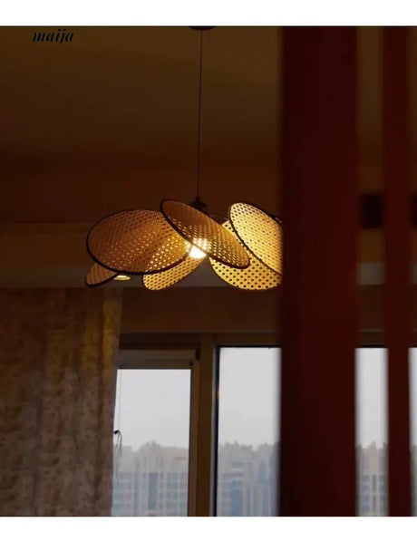 ZHONGSHAN Wabi-Sabi Rattan Chandelier for Living Room from ZHONGSHAN