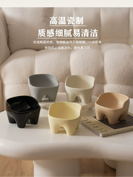 LENYVASEN Jasper Large Ceramic Pet Bowl from LENYVASEN