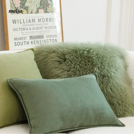 MISTYWOOD Green Modern Minimalist Pillow from MISTYWOOD