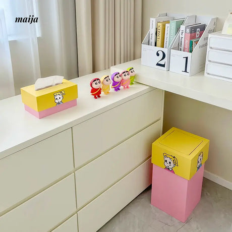 MUSN Cream Wind Trash Bin from MUSN