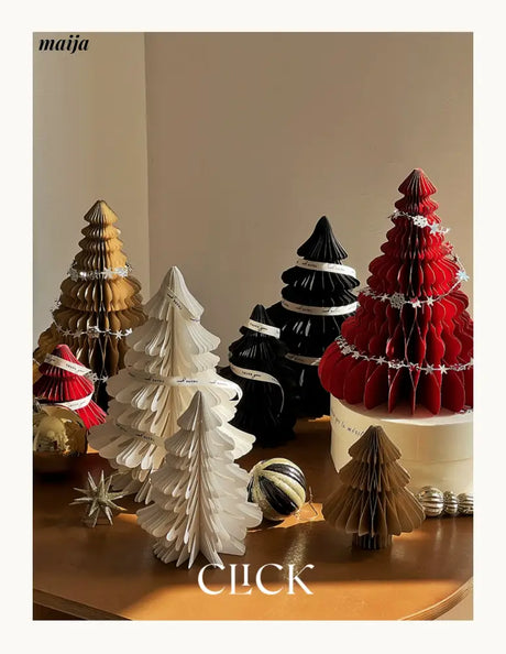 CLICK 3D Christmas Tree Origami Table Decor Stand Prop from CLICK
