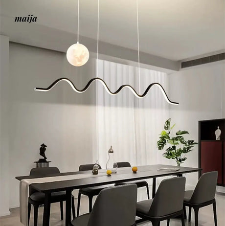 GVG Moon and Mountain Ceiling Lamp from Kaiyashi