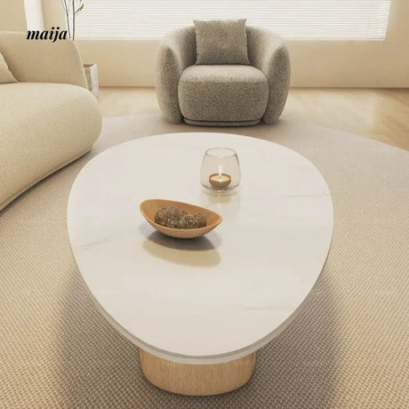 NAVI Snow Mountain Stone Top Coffee Table from NAVI