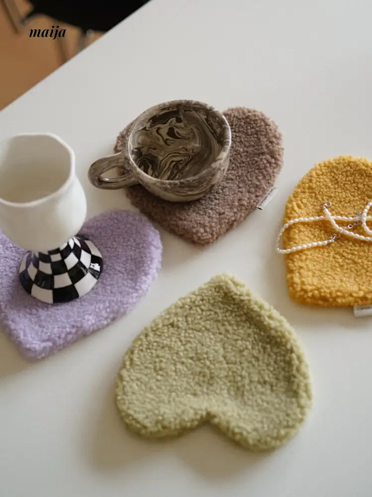 Fleece Heart Coaster from Wilde Früchte