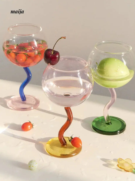 SOREMO Colourful Bubble Wine Glass from maija