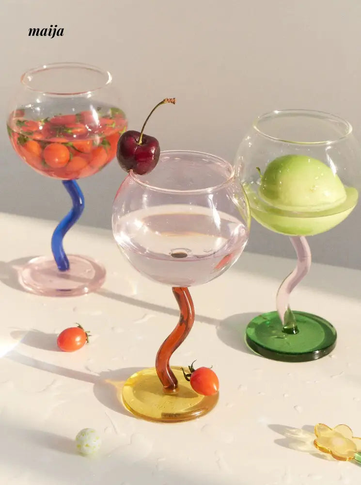 SOREMO Colourful Bubble Wine Glass from maija
