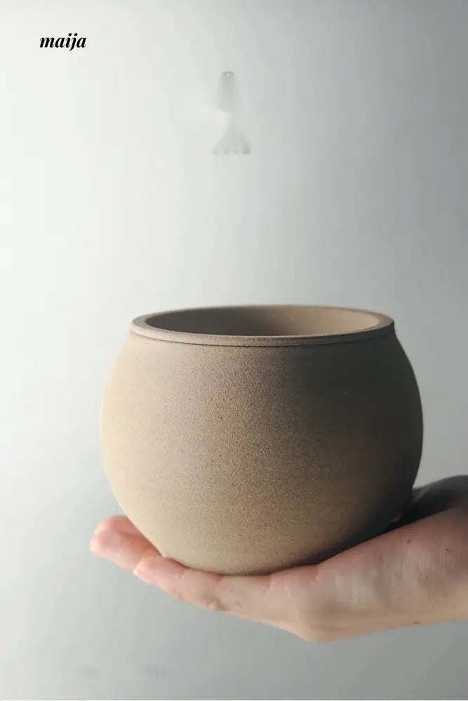 JOTO Handmade Rough Pottery Tea Washing Bowl Set from JOTO