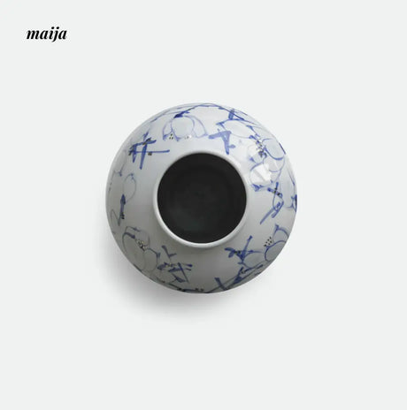 NAMO Muse Blue and White Ceramic Vase from NAMO