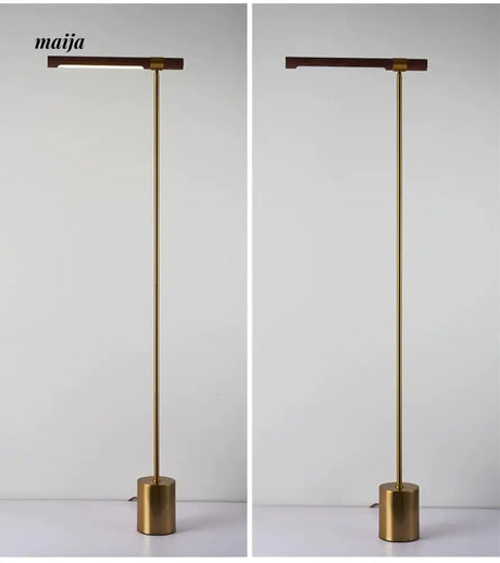 Long Bar Wood Grain Floor Lamp from maija