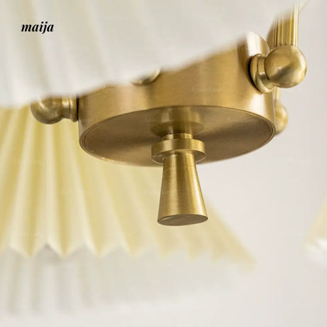 LYNN Japanese Retro Copper Ceiling Lamp from Lynn's Lamp