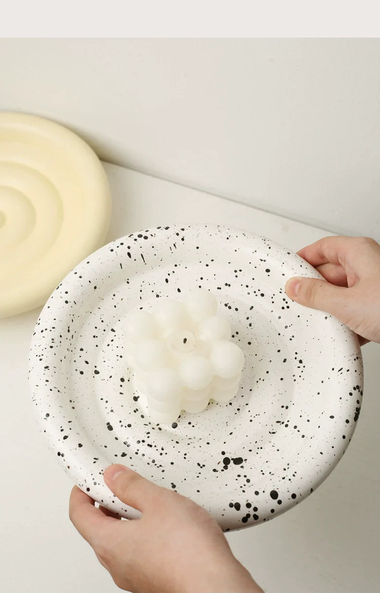 LENYVASEN Kai Bathroom Ceramic Storage Tray from LENYVASEN