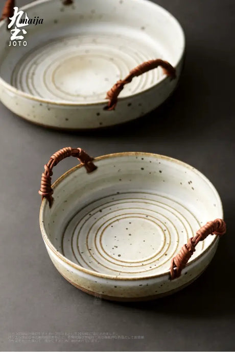 JOTO Retro Japanese Style Ceramic Fish Dish Tableware from JOTO