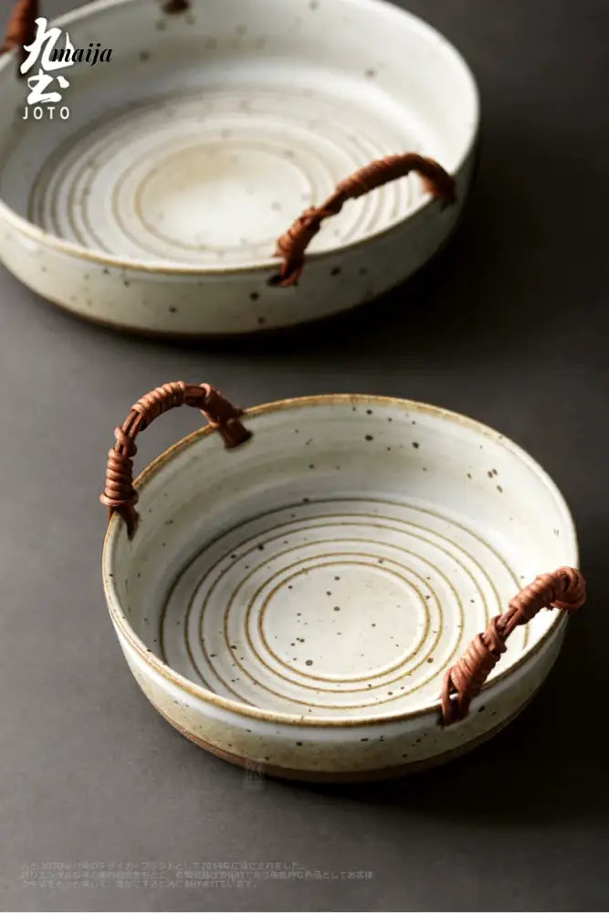 JOTO Retro Japanese Style Ceramic Fish Dish Tableware from JOTO