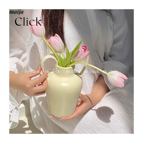 CLICK Cream Ceramic Jewelry French Style Retro Decor from CLICK
