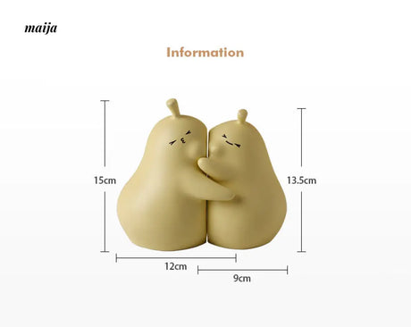 Hugging Pears Bookends from maija