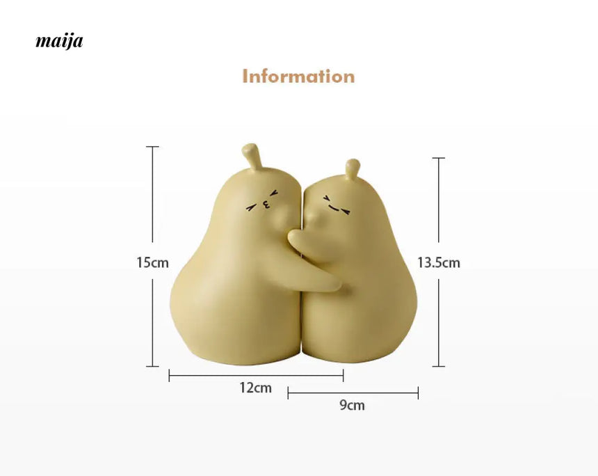 Hugging Pears Bookends from maija
