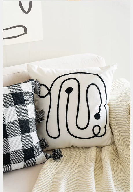 MISTYWOOD Knitted Pilsan Play Car Line Pillow from MISTYWOOD