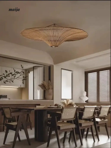 ZHONGSHAN Wabi-Sabi Rattan Chandelier for Villa from ZHONGSHAN