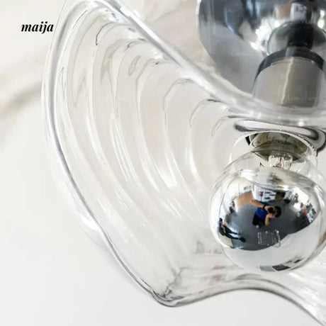 LYNN Bauhaus Space Age Glass Chandelier from Lynn's Lamp