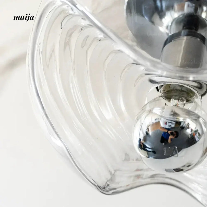 LYNN Bauhaus Space Age Glass Chandelier from Lynn's Lamp