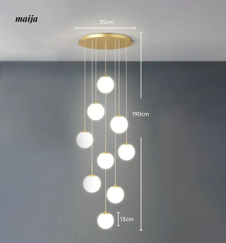 Round Staircase Chandelier from maija