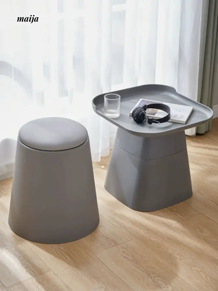 Stackable Round Stool (set of 2) from maija