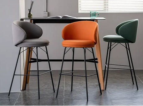ABOUT WHITE Aisling Elegant High Stool Bar Chair from ABOUT WHITE