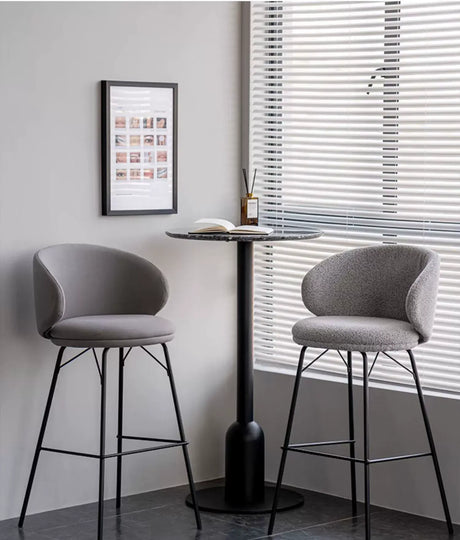 ABOUT WHITE Aisling Elegant High Stool Bar Chair from ABOUT WHITE