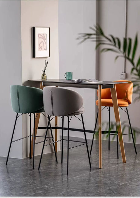 ABOUT WHITE Aisling Elegant High Stool Bar Chair from ABOUT WHITE