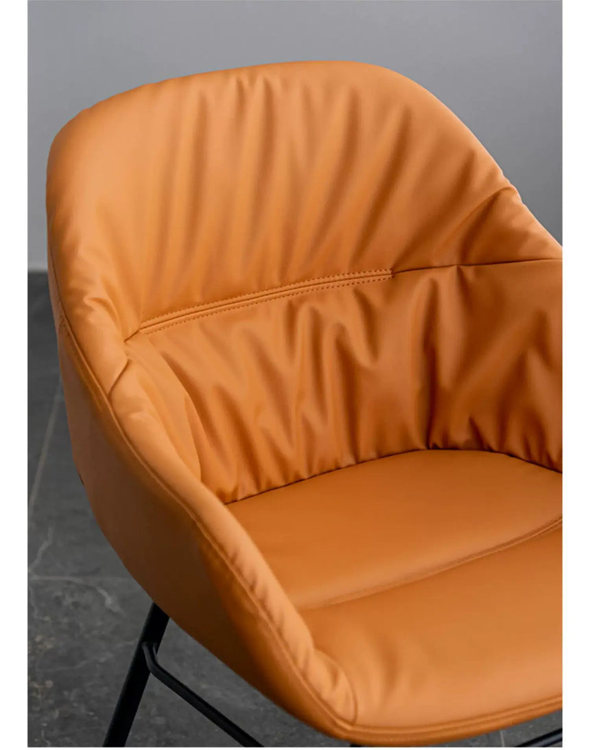 ABOUT WHITE Alaric Sleek Modern Leather Dining Chair from ABOUT WHITE