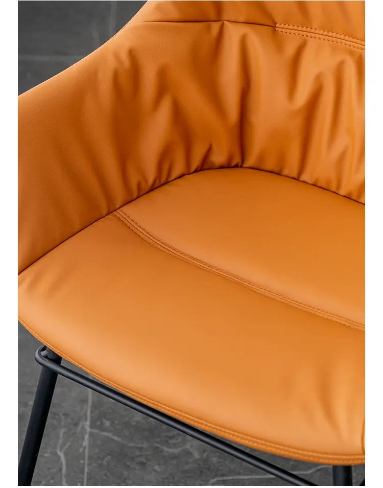 ABOUT WHITE Alaric Sleek Modern Leather Dining Chair from ABOUT WHITE