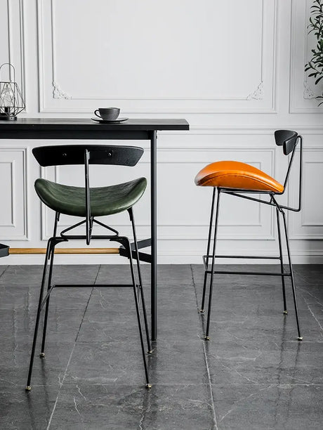 ABOUT WHITE Amaya Elegant Industrial Bar Stool from ABOUT WHITE