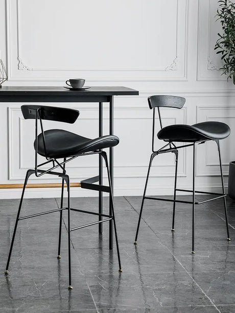 ABOUT WHITE Amaya Elegant Industrial Bar Stool from ABOUT WHITE