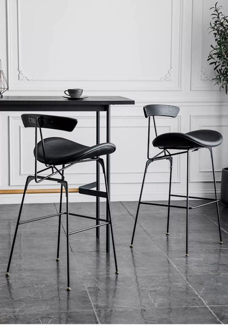 ABOUT WHITE Amaya Elegant Industrial Bar Stool from ABOUT WHITE