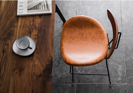 ABOUT WHITE Amaya Elegant Industrial Bar Stool from ABOUT WHITE