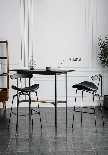 ABOUT WHITE Amaya Elegant Industrial Bar Stool from ABOUT WHITE