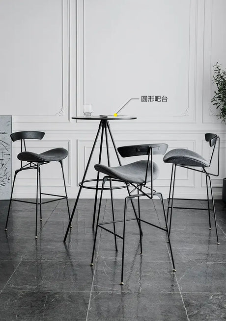 ABOUT WHITE Amaya Elegant Industrial Bar Stool from ABOUT WHITE