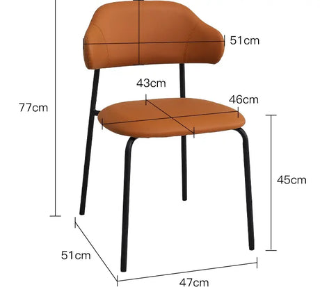 ABOUT WHITE Amaya Sleek Stackable Comfort Dining Chair from ABOUT WHITE