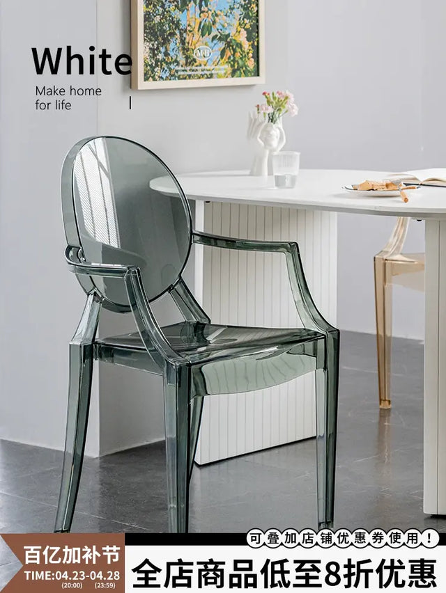 ABOUT WHITE Ambrosia Chic Translucent Dining Chair from ABOUT WHITE