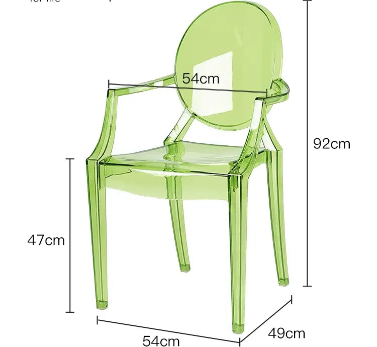 ABOUT WHITE Ambrosia Chic Translucent Dining Chair from ABOUT WHITE