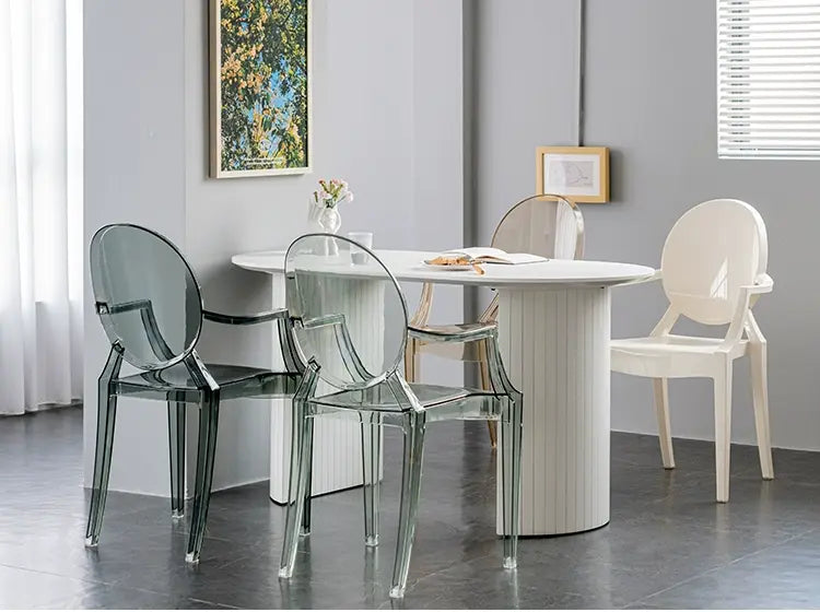 ABOUT WHITE Ambrosia Chic Translucent Dining Chair from ABOUT WHITE