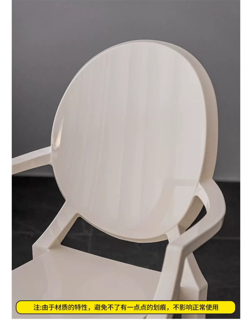ABOUT WHITE Ambrosia Chic Translucent Dining Chair from ABOUT WHITE