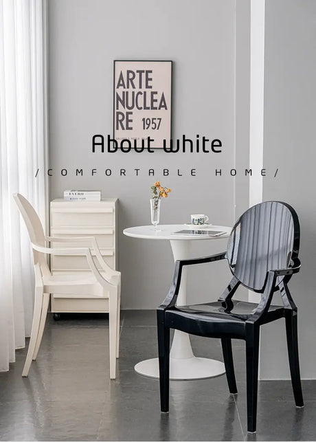 ABOUT WHITE Ambrosia Chic Translucent Dining Chair from ABOUT WHITE