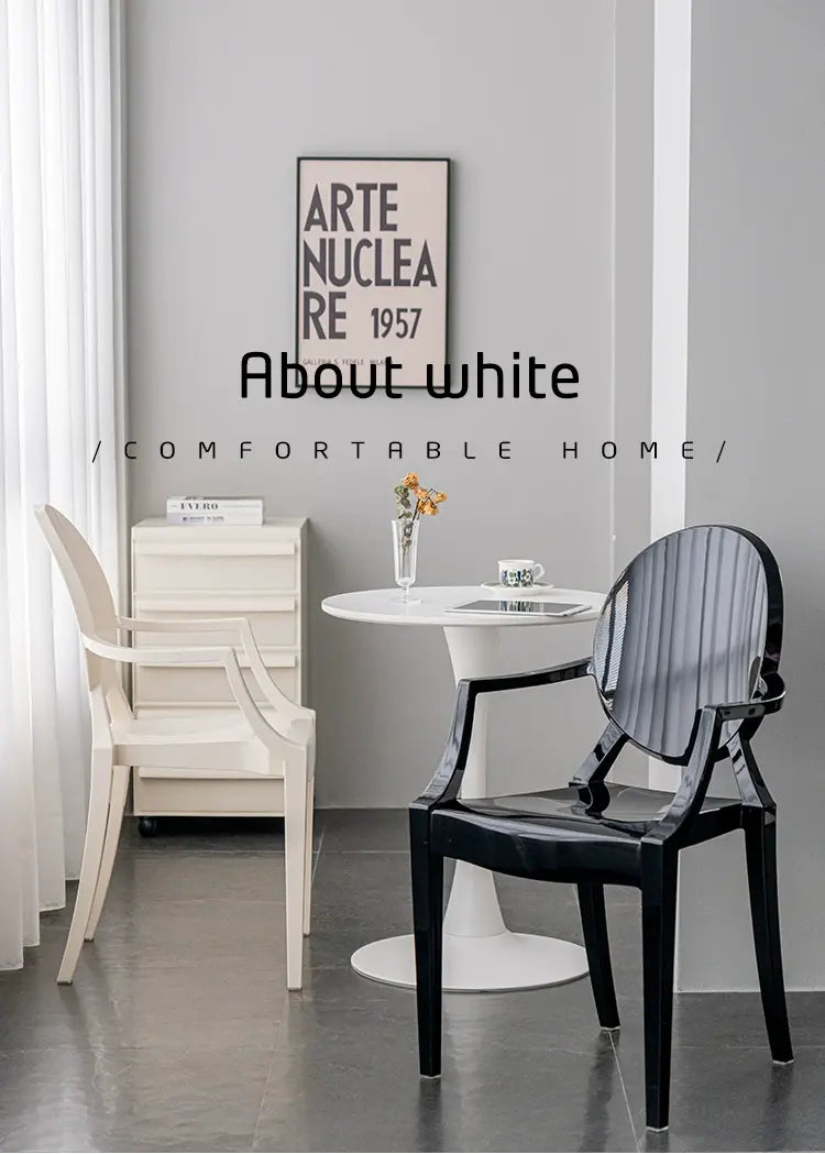 ABOUT WHITE Ambrosia Chic Translucent Dining Chair from ABOUT WHITE