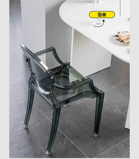 ABOUT WHITE Ambrosia Chic Translucent Dining Chair from ABOUT WHITE