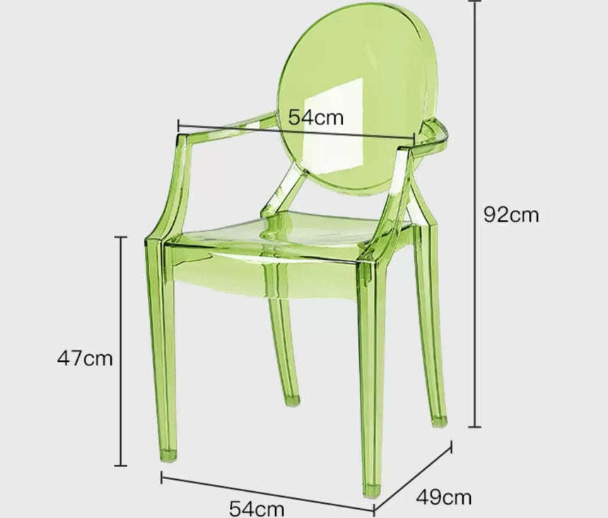 ABOUT WHITE Ambrosia Chic Translucent Dining Chair from ABOUT WHITE