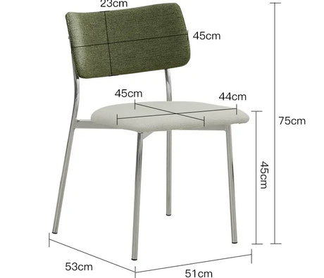 ABOUT WHITE Anouk Luxurious Retro Backrest Dining Chair from ABOUT WHITE
